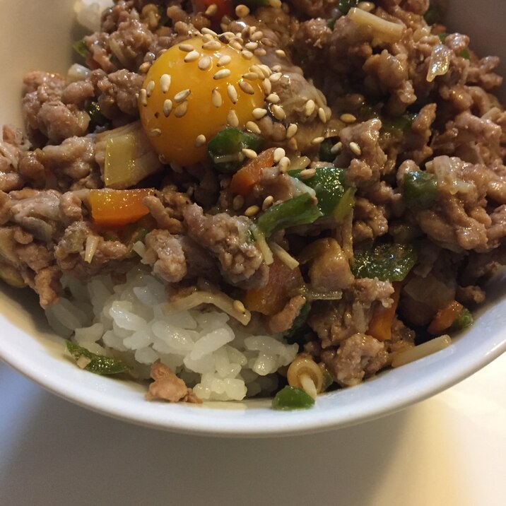 詰めない☆楽ちんピーマンの肉詰め丼❁